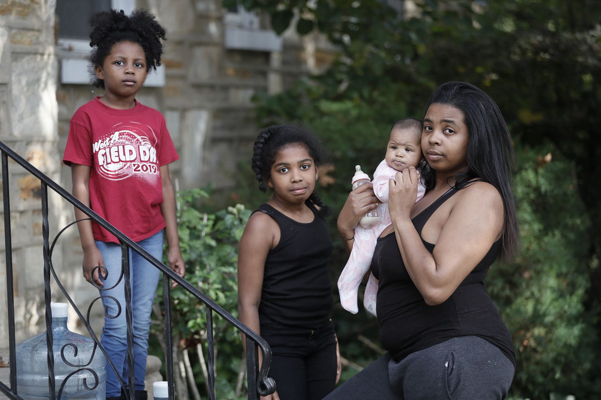 Jasmine Pennington worries that her daughters — ages 9, 7, and four months old — hear her endless phone calls, trying to find a new apartment. She tries to reassure them that they will have a new home soon.
