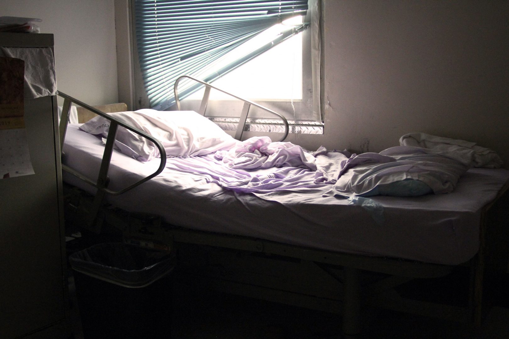 A bed at State Correctional Institution at Laurel Highlands in November 2019. Four inmates at the Laurel Highlands facility in Somerset are currently in the hospital, and the facility reported its first death of the pandemic last week.