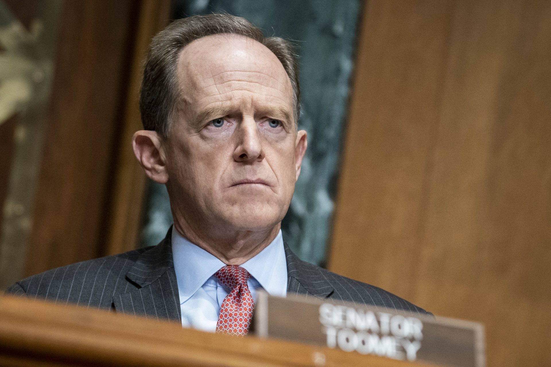 Sen. Pat Toomey, R-Pa., during a hearing on Capitol Hill in Washington, Thursday Dec. 10, 2020.