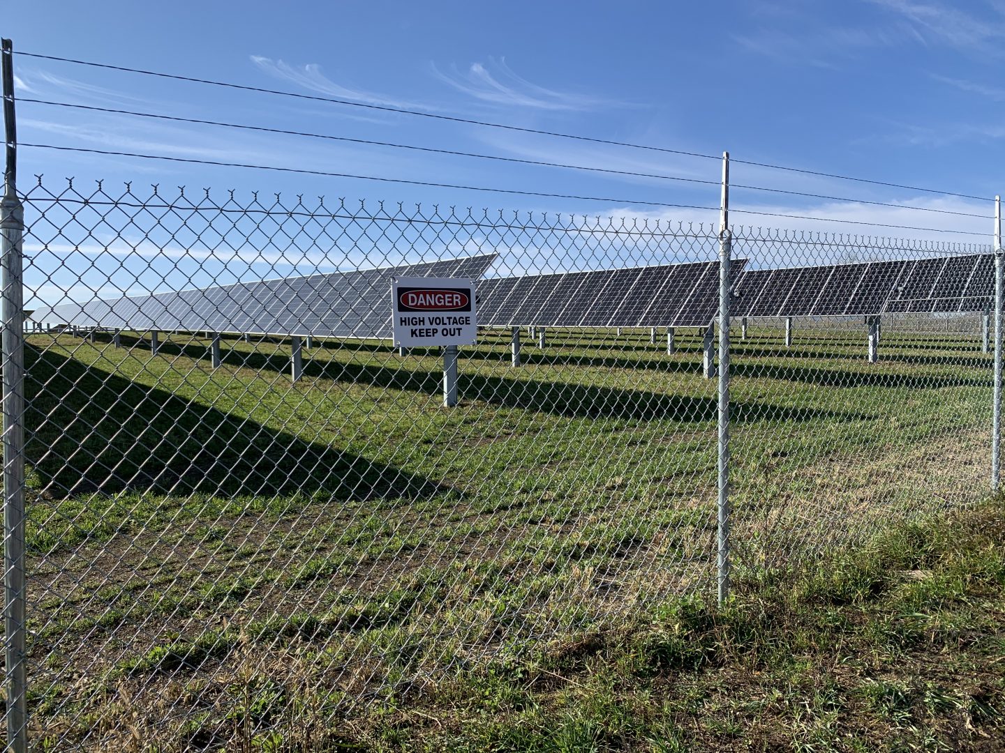 The Nittany 1 Solar Farm, seen here from outside protective fencing in Lurgan Township, Franklin County on Nov. 24, 2020.