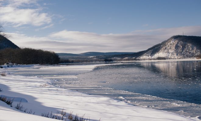 The Susquehanna River on December 17, 2020.