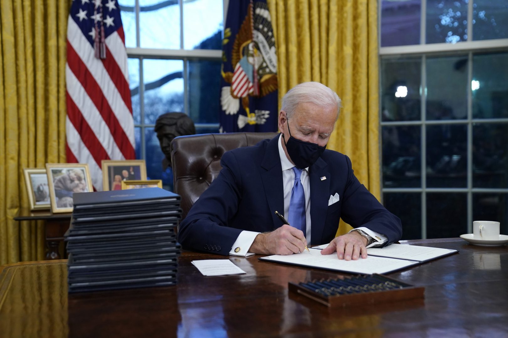 What did Joe Biden do on his 1st day as president? WITF