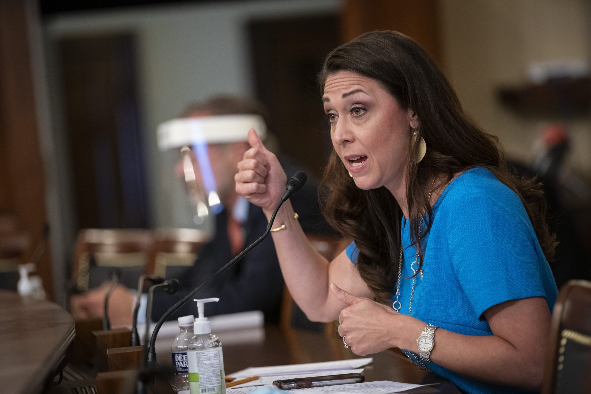 In this Thursday, Jan. 7, 2021 file photo image taken from video, Rep. Jaime Herrera Beutler, R-Wash., speaks as the House debates the objection to confirm the Electoral College vote from Pennsylvania, at the U.S. Capitol.