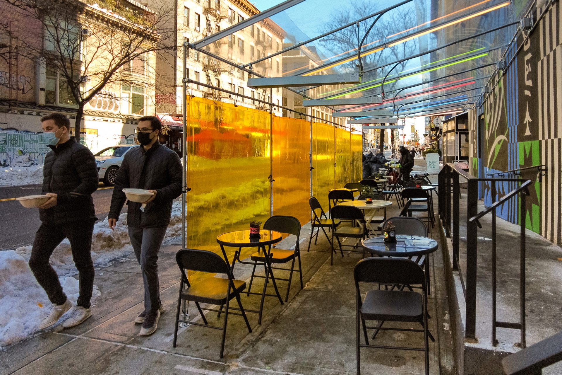 Restrictions on public gatherings and indoor dining, as well as improved rates of mask-wearing and social distancing helped bring down the rate of new coronavirus infections in the U.S.