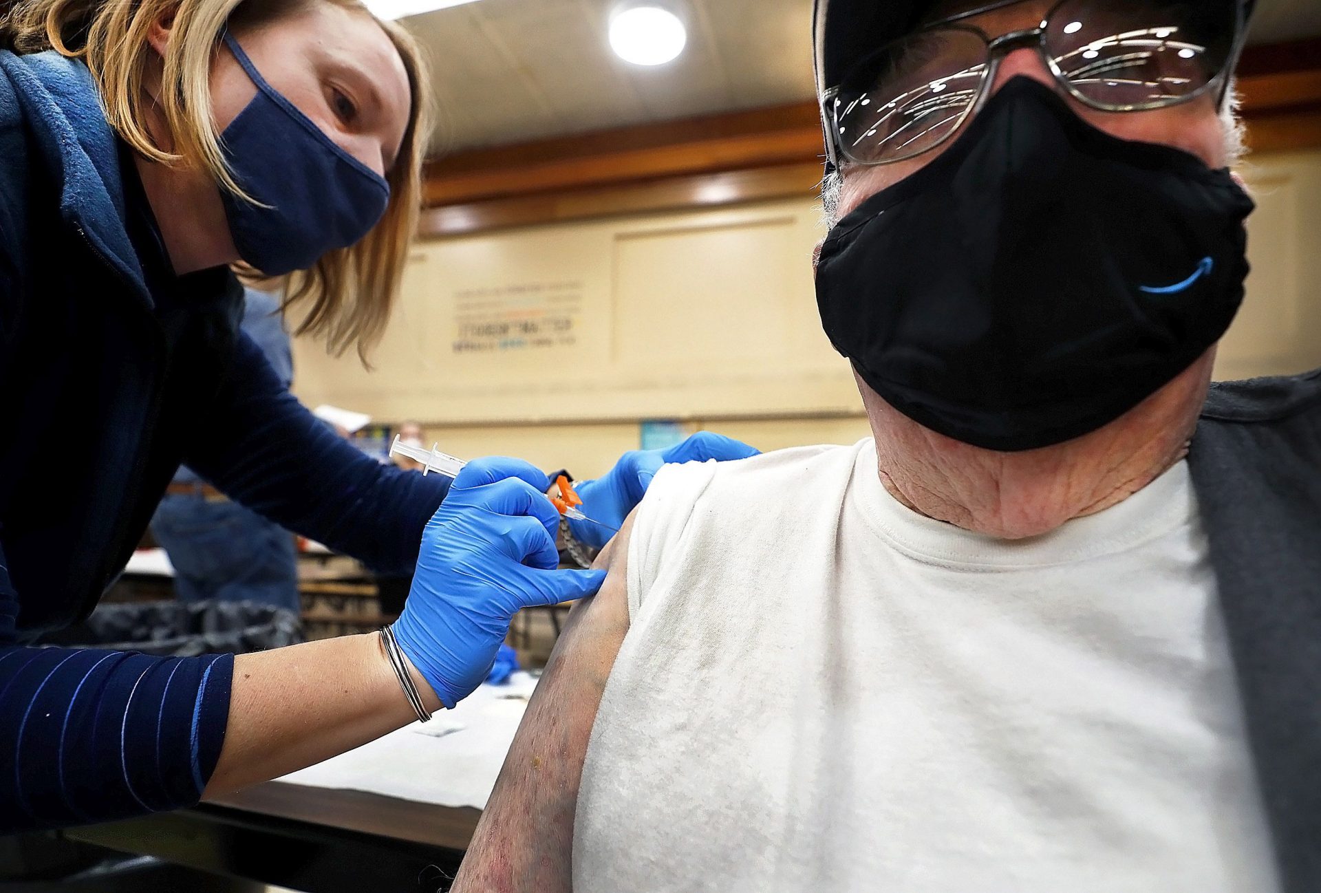 Robert Keen, 84, of Forksville, thought he would have to wait until April to get the vaccine despite being eligible, but received it during a community clinic last month at the Sullivan County Elementary School in Laporte Borough.