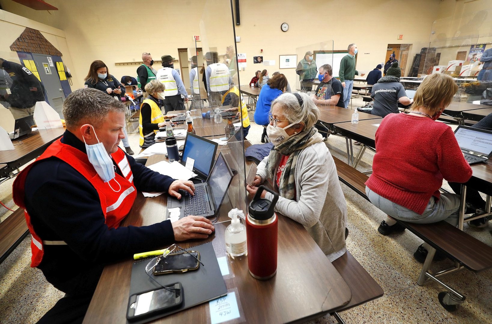 This community vaccination clinic in Sullivan County last month could serve as a model for other places in the state where access to vaccine providers and other limitations pose distribution challenges.