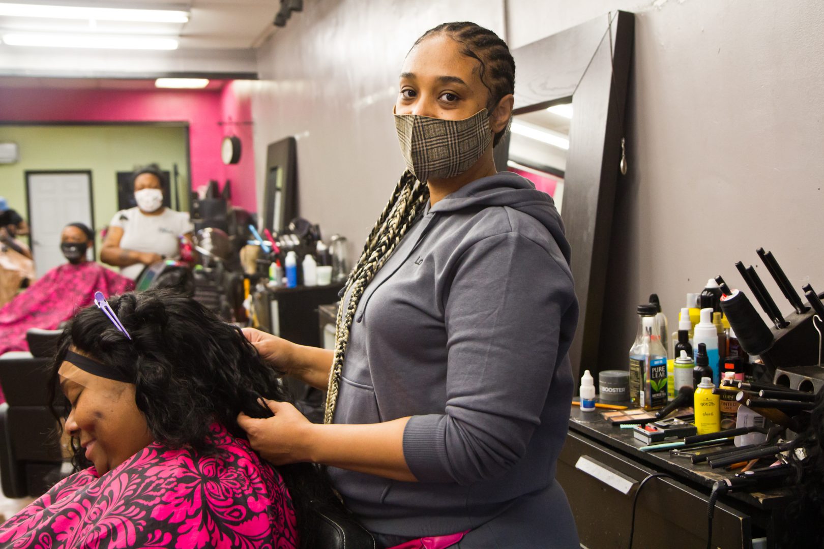 Cericka Womack is the owner of Phusions Beauty Salon in Chester, Pa. 