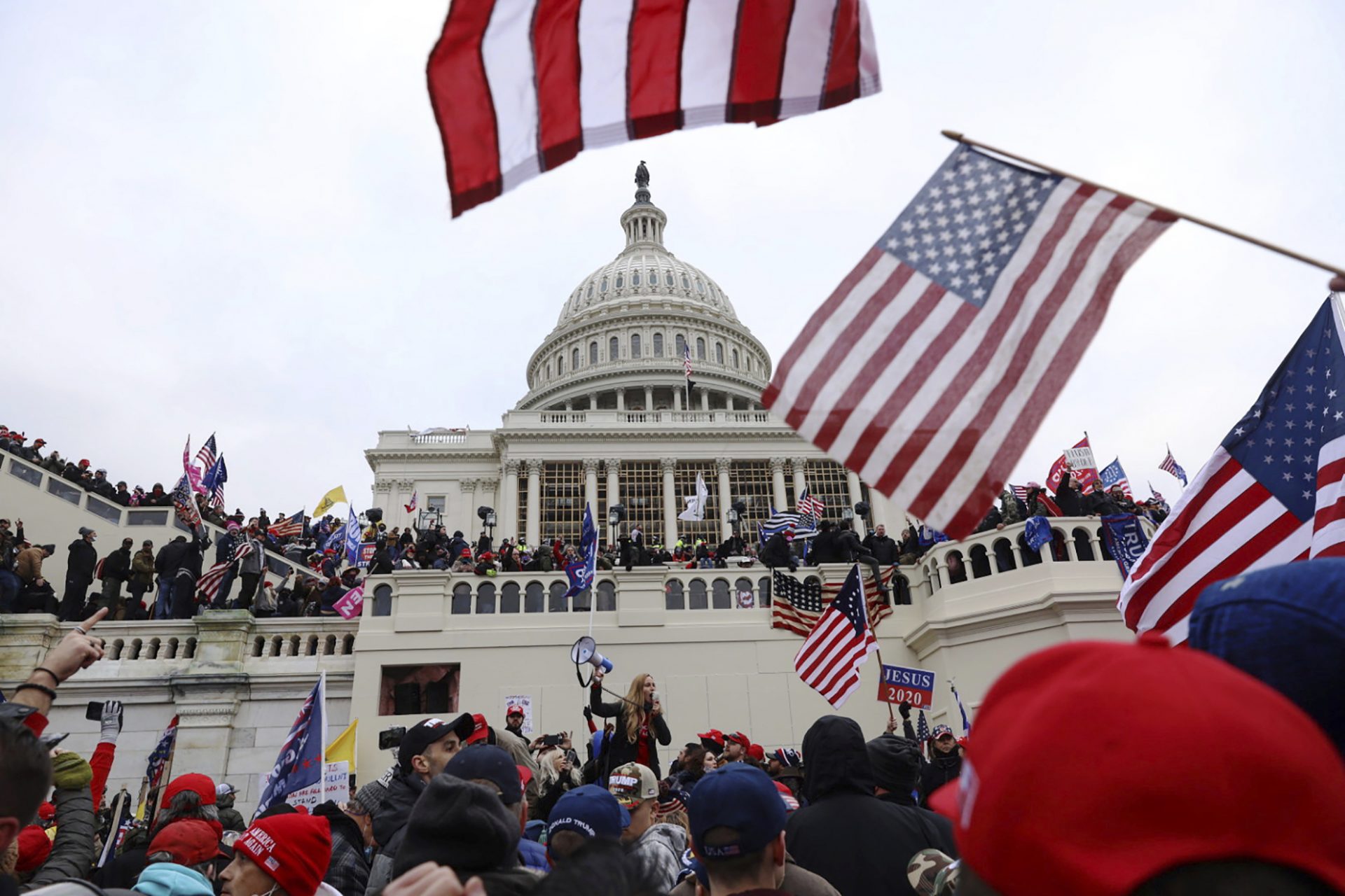 In this Wednesday, Jan. 6, 2021 file photo, pro-Trump insurrectionists storm the U.S. Capitol in Washington.