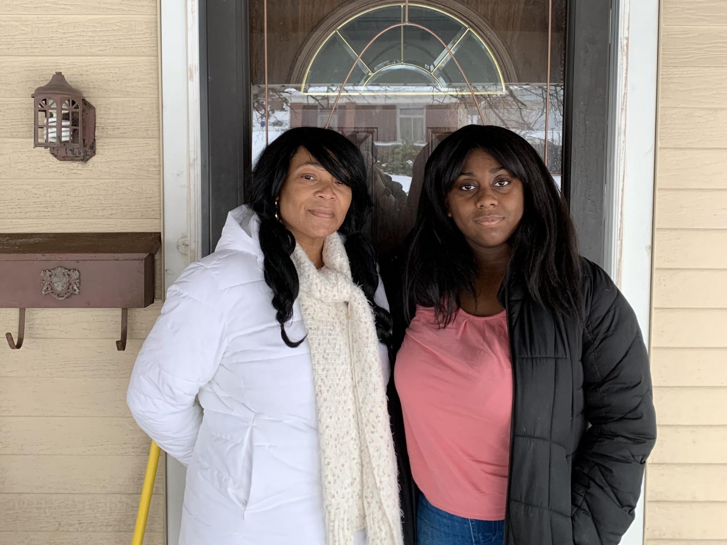 Mia Harper, right, and her grandmother Jeanette Lofton. Harper experienced housing instability in 2020. She ultimately decided to drop out of high school and obtain a GED.