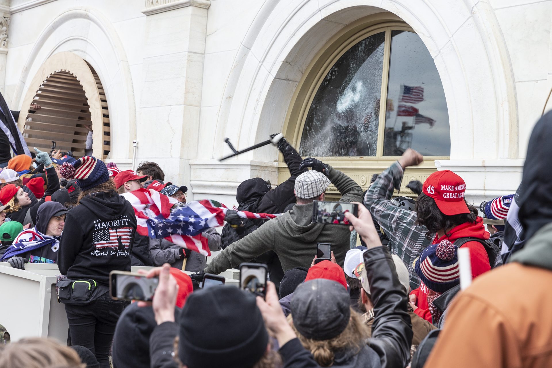 Prosecutors allege some people charged in the Capitol riot had batons. It's unclear how many people brought batons to the Capitol that day and how many batons were taken from law enforcement.