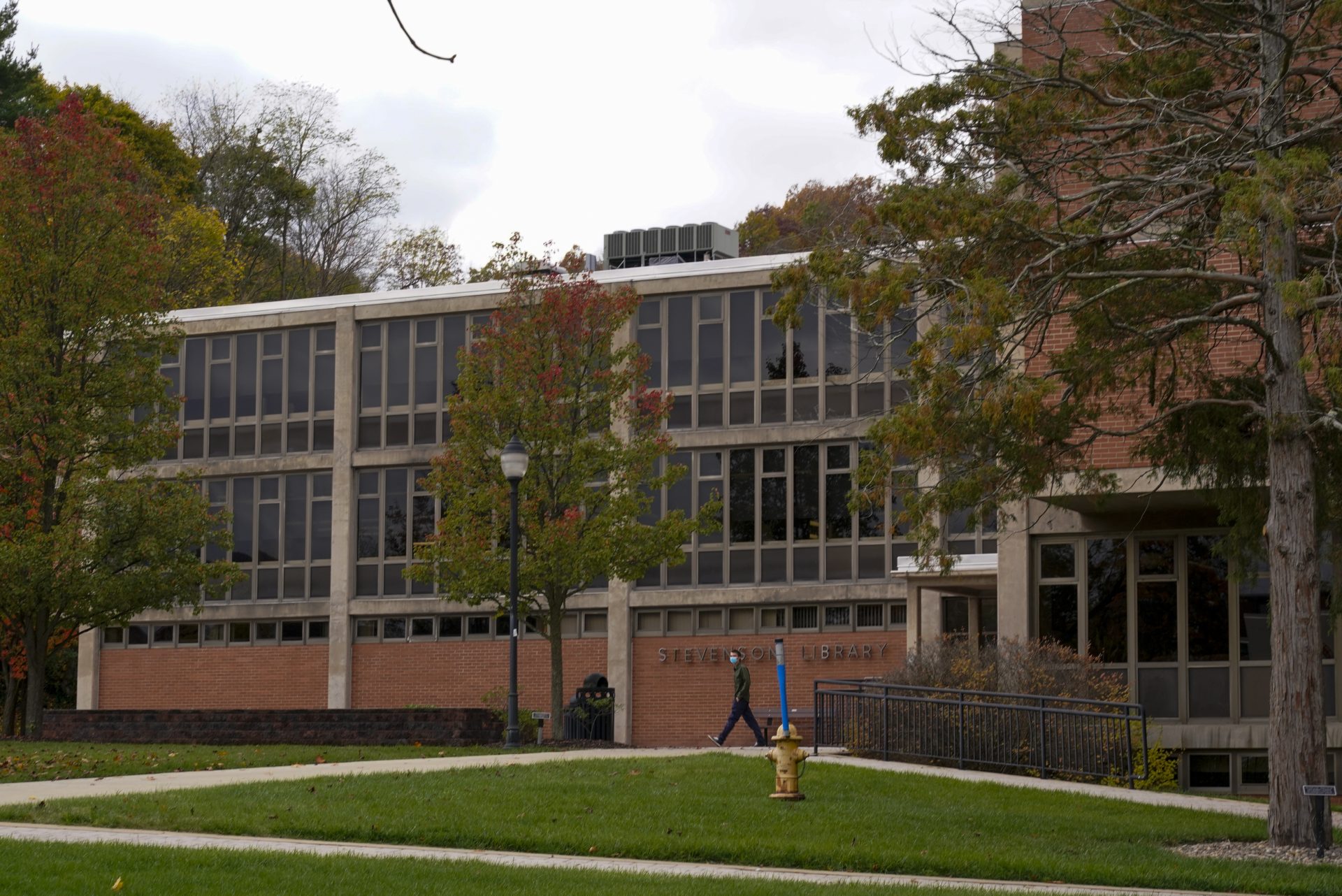 This is the Stevenson Library on the campus of Lock Haven University campus in Lock Haven, Pa, Saturday, Oct. 31, 2020.