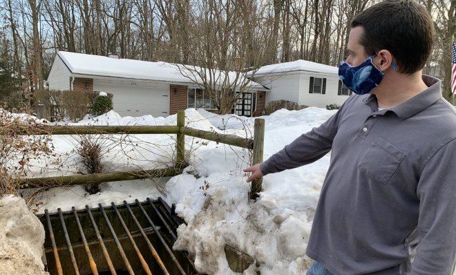 A stormwater drain in Ferguson Township, Centre County. The township adopted a stormwater fee to pay for upgrades and repairs in anticipation of more frequent and heavier rains associated with climate change.