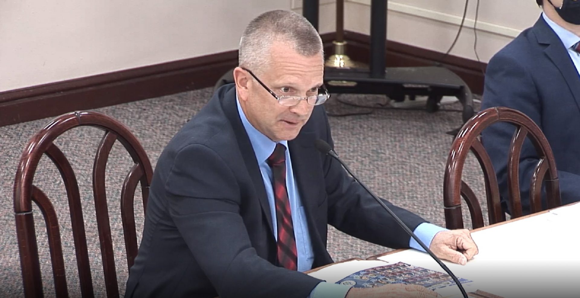 In this screen capture taken from the Pennsylvania House Republican Caucus, Rep. Daryl Metcalfe (R-Butler) speaks during a meeting of the House Environmental Resources and Energy Committee on April 20, 2021. 