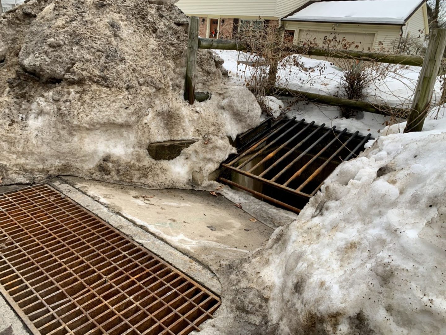 A stormwater drain in Ferguson Township, Centre County. The township adopted a stormwater fee to pay for upgrades and repairs in anticipation of more frequent and heavier rains associated with climate change.