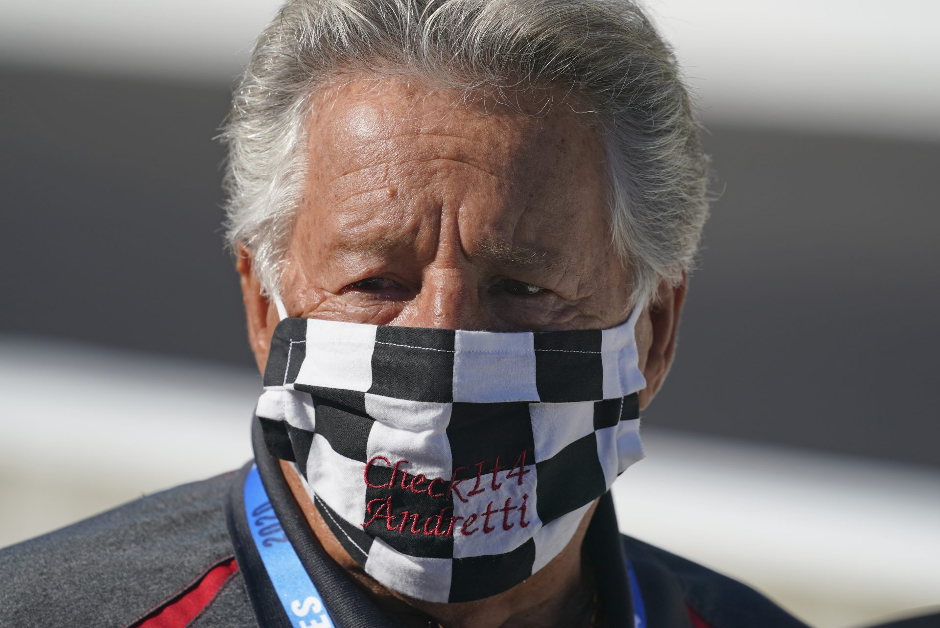 In this Aug. 21, 2020, file photo, Mario Andretti looks on before the final practice session for the Indianapolis 500 auto race at Indianapolis Motor Speedway.