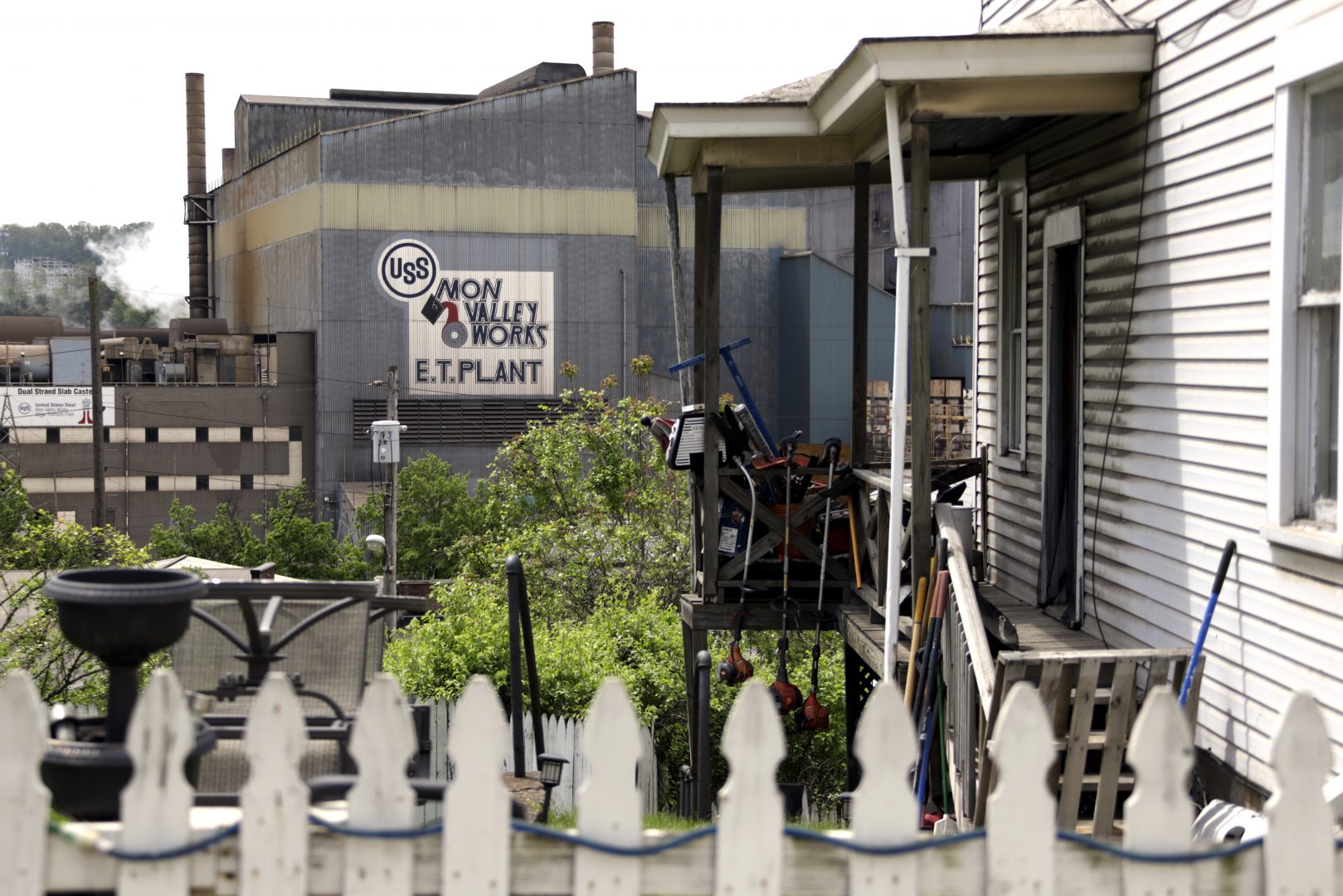 Part of the U.S. Steel FILE PHOTO: Edgar Thomson Works in Braddock, Pa. is seen from a yard overlooking the plant on Thursday, May 2, 2019. U.S. Steel  said on Friday, April 30, 2021, that it is canceling a $1.5 billion project to bring a state-of-the-art improvement to its Mon Valley Works operations in western Pennsylvania.