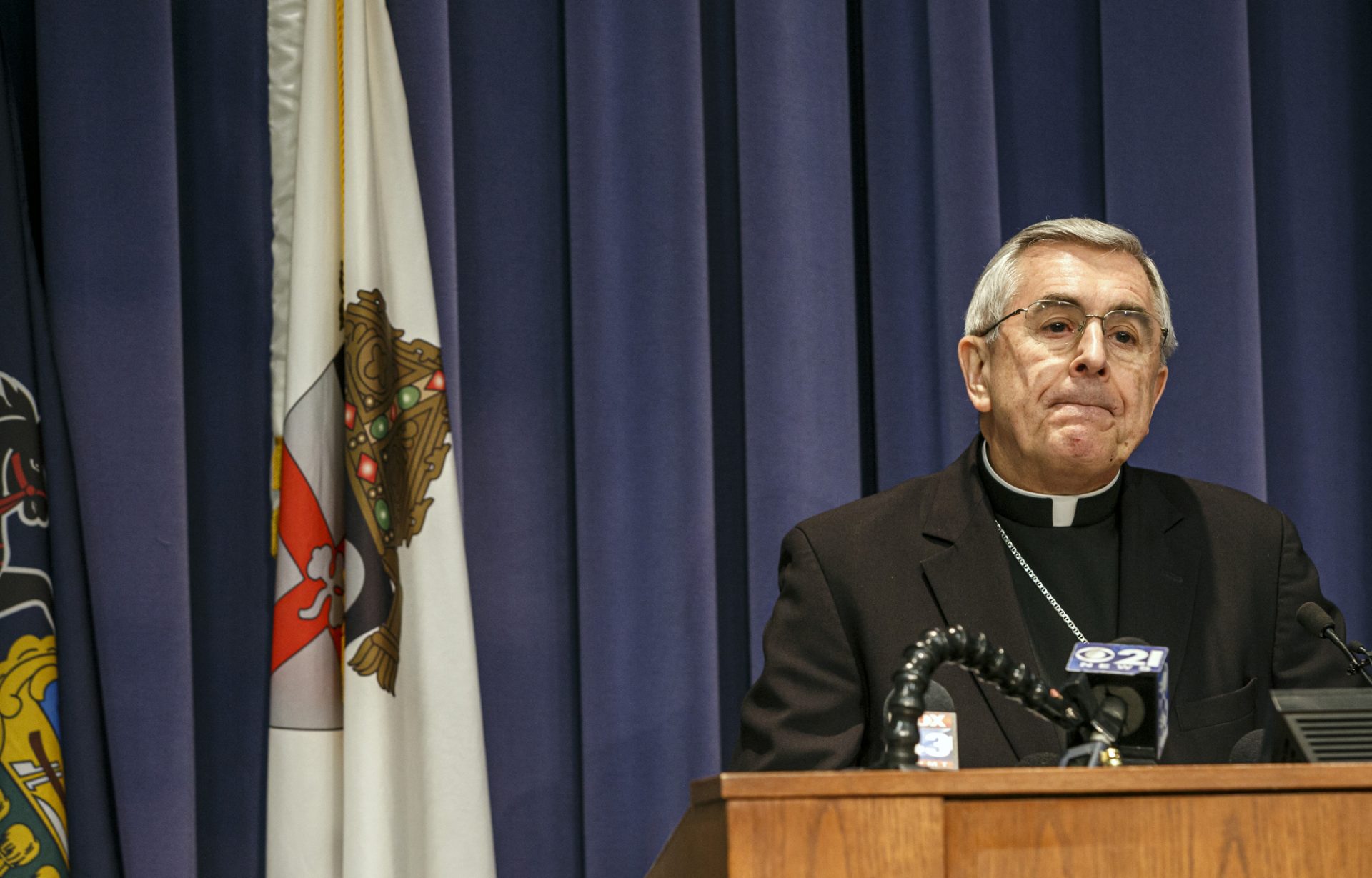 Bishop Ronald Gainer announces the Harrisburg Catholic Diocese is filing for bankruptcy protection on Feb. 19, 2020.