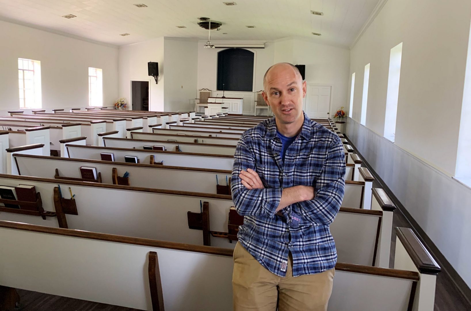 Pastor J.P. Conway leads the Acklen Avenue Church of Christ in Nashville. When members started telling him they got vaccinated, he began keeping track. Now, he says 99% have been immunized.