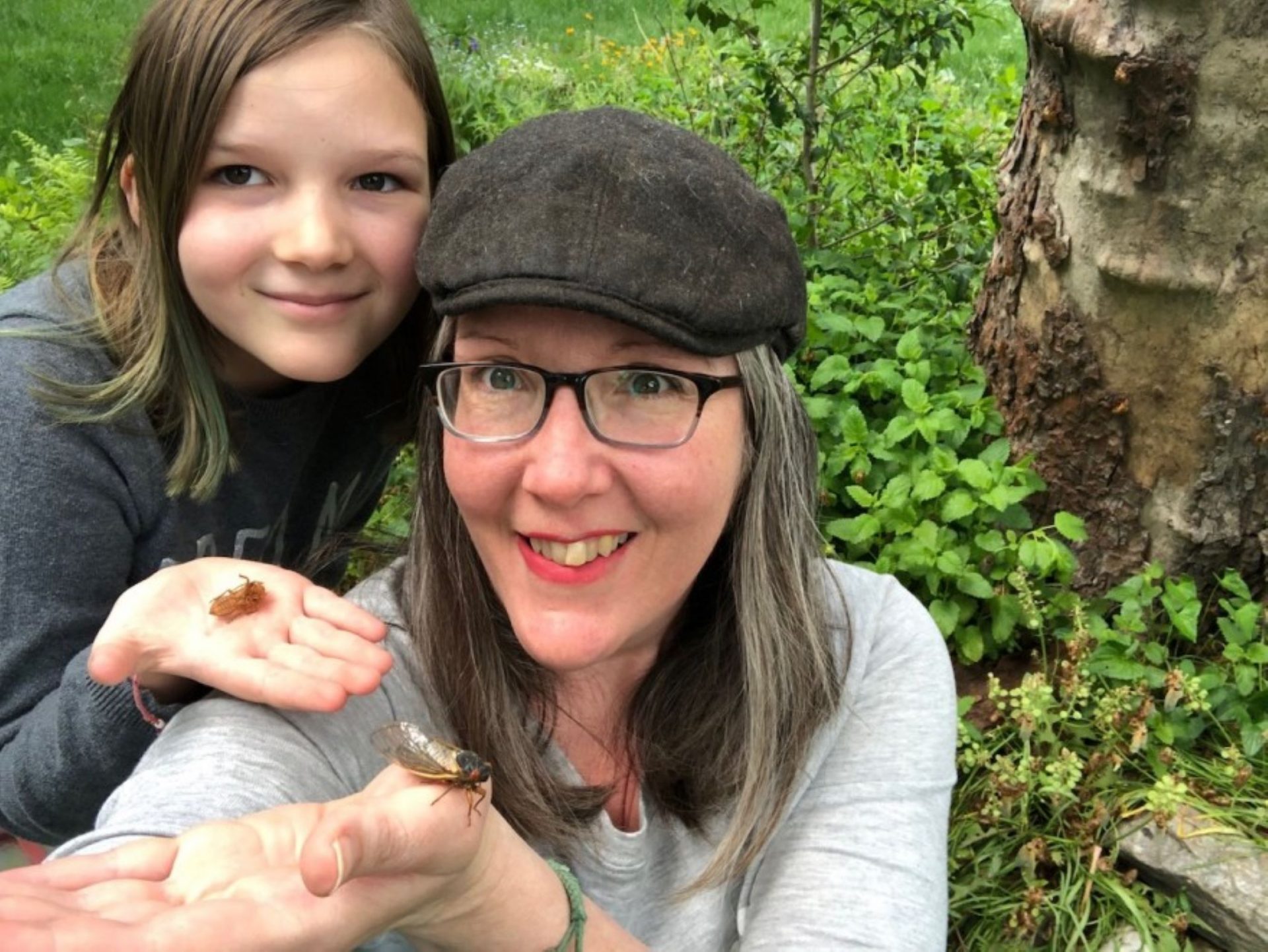 Kathryn Reilly and her daughter Madeline live in Crofton, Maryland where cicadas have emerged in large numbers. They are currently ranked 7th on the Cicada Safari leader board.