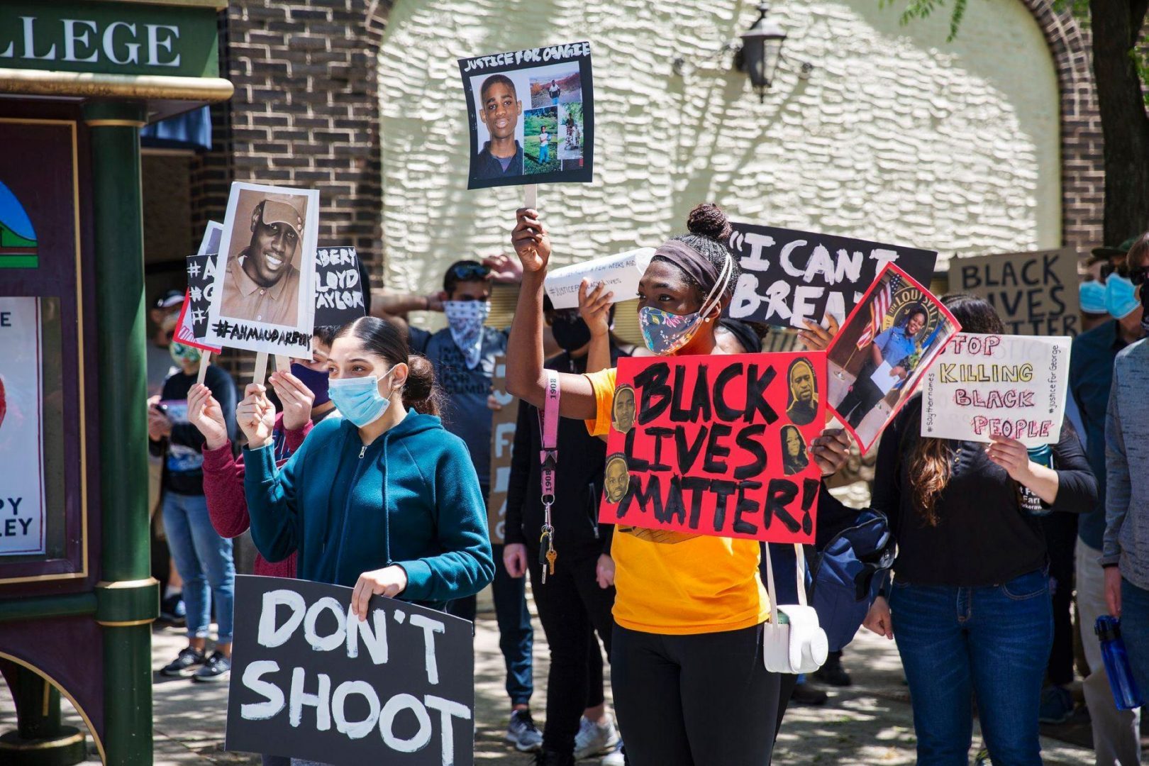 In this file photo, marchers participate in a May 31, 2020, protest in State College against police brutality and racism.