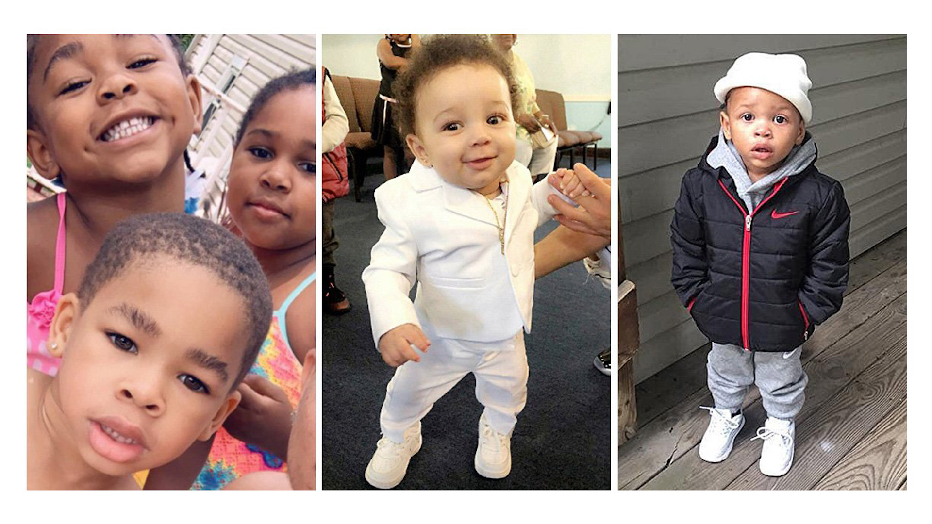 These are contributed photos of, from left: Ava Jones, 4; Luther Jones Jr., 6; La'Myhia Jones, 8; Jaydan Augustyniak, nine months; and Dalvin Pacley, 2. The three Jones siblings, their half-sibling, Augustyniak, and Pacley were all killed in a fatal fire at 1248 W. 11th St., in Erie, on Aug. 11, 2019. The photo at left was taken in late July 2019. The photo at center was taken in late May 2019. The photo at right is undated.