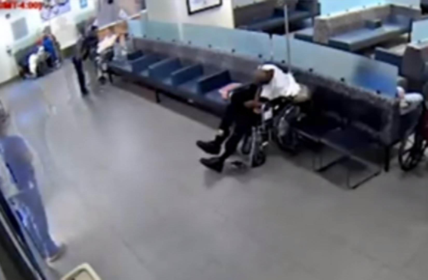 The family of Terry Lynn Odoms, 72, is suing Wellspan York Hospital because they say Odoms was left unattended in the emergency room for more than two hours in August 2019. He died soon after staff found him unresponsive. This image, from York Hospital security video and released by the law firm that filed the suit, shows Odoms alone in his wheelchair.