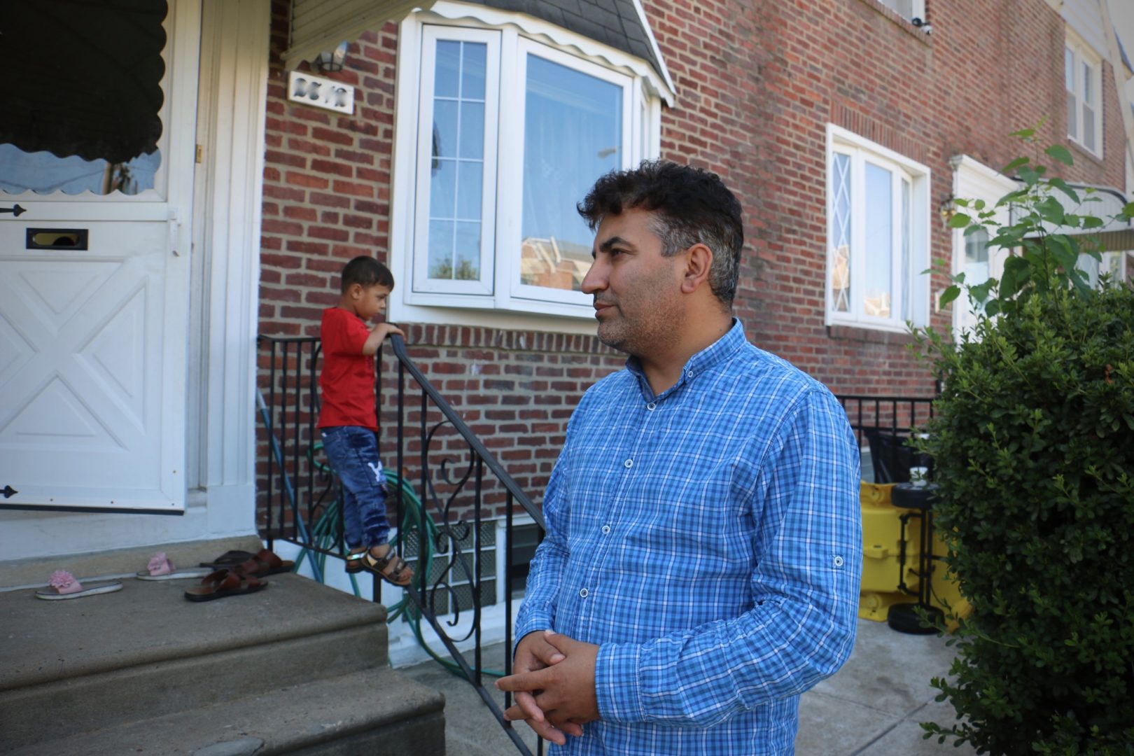 Mohammed Sadeed worked for the U.S. government in Afghanistan before emigrating in 2019. He now lives in Philadelphia and is helping Afghan refugees arriving at the Philadelphia airport.
