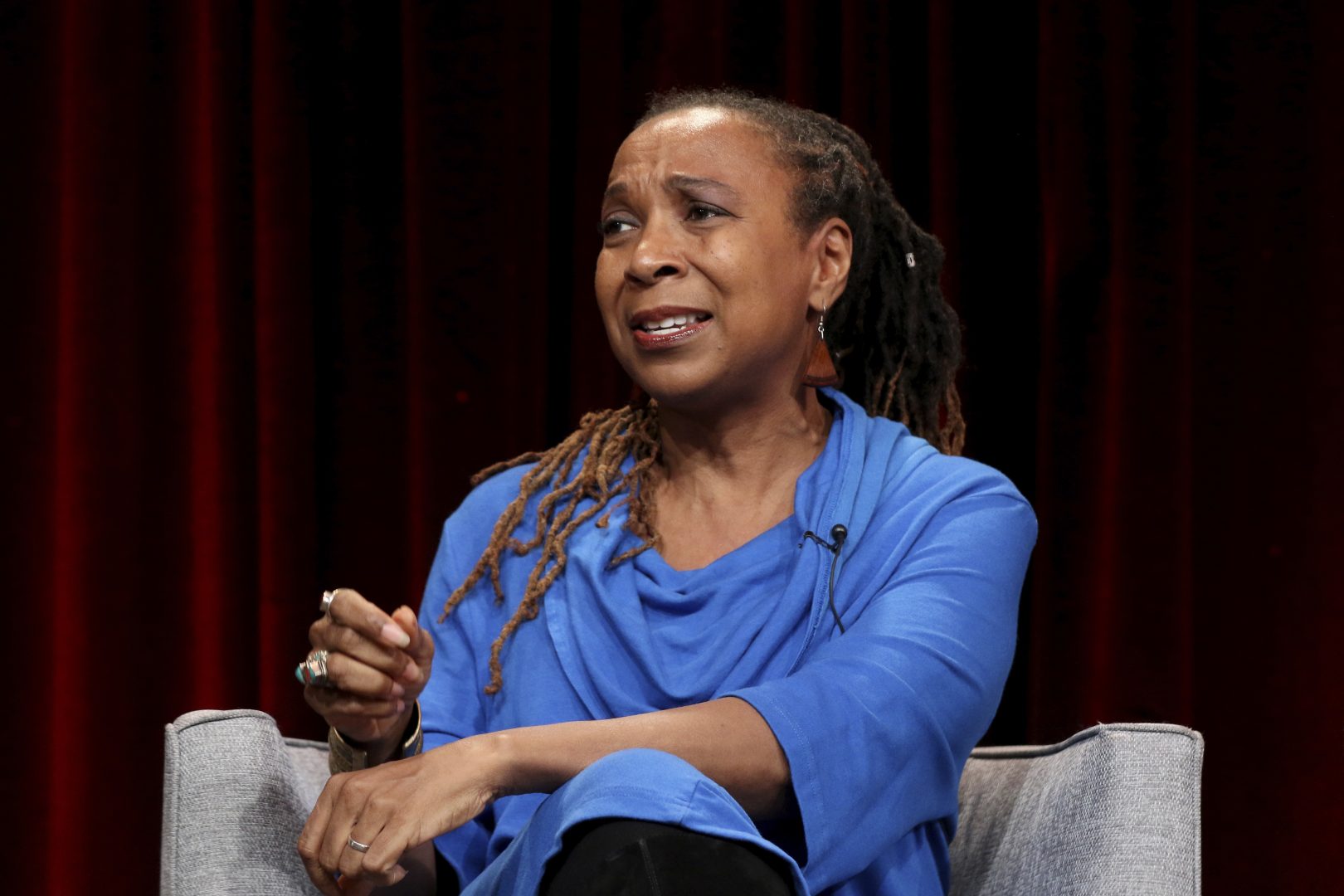 FILE - In this Feb. 2, 2019, file photo, Kimberlé Crenshaw participates in the 'Reconstruction: America After Civil War' panel during the PBS presentation at the Television Critics Association Winter Press Tour at The Langham Huntington in Pasadena, Calif. Crenshaw, executive director of the African American Policy Forum, a social justice think tank based in New York City, was one of the early proponents of critical race theory. Initially, she says, it was “simply about telling a more complete story of who we are.” 