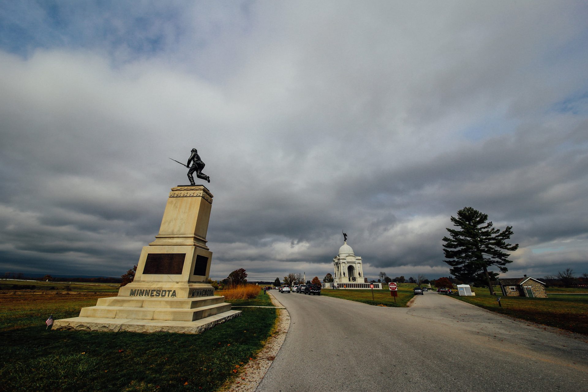 The First Minnesota Monument at the Gettysburg National Military Park.