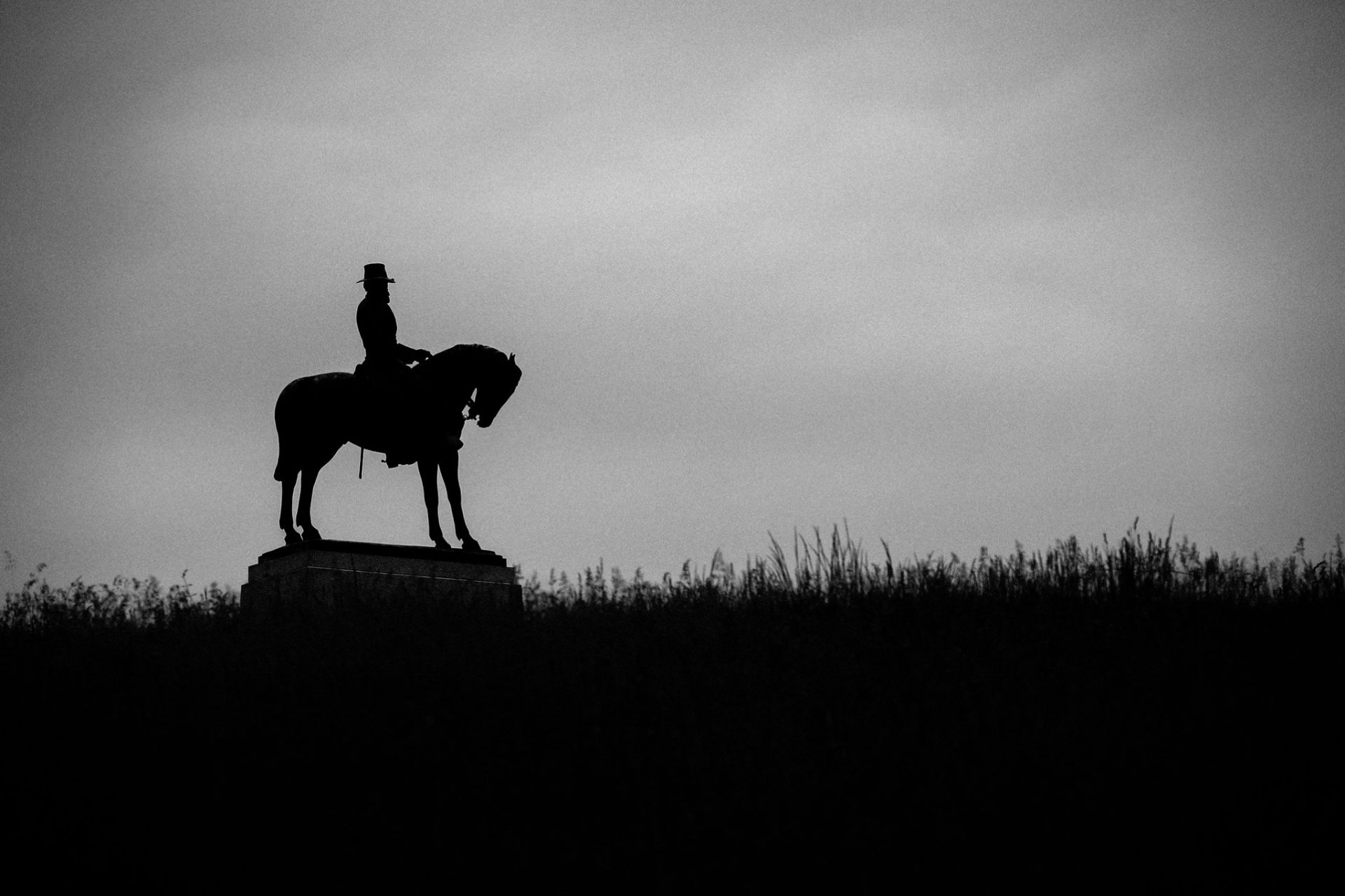 Statue of Union General Oliver O. Oliver on East Cemetery Hill in Gettysburg.