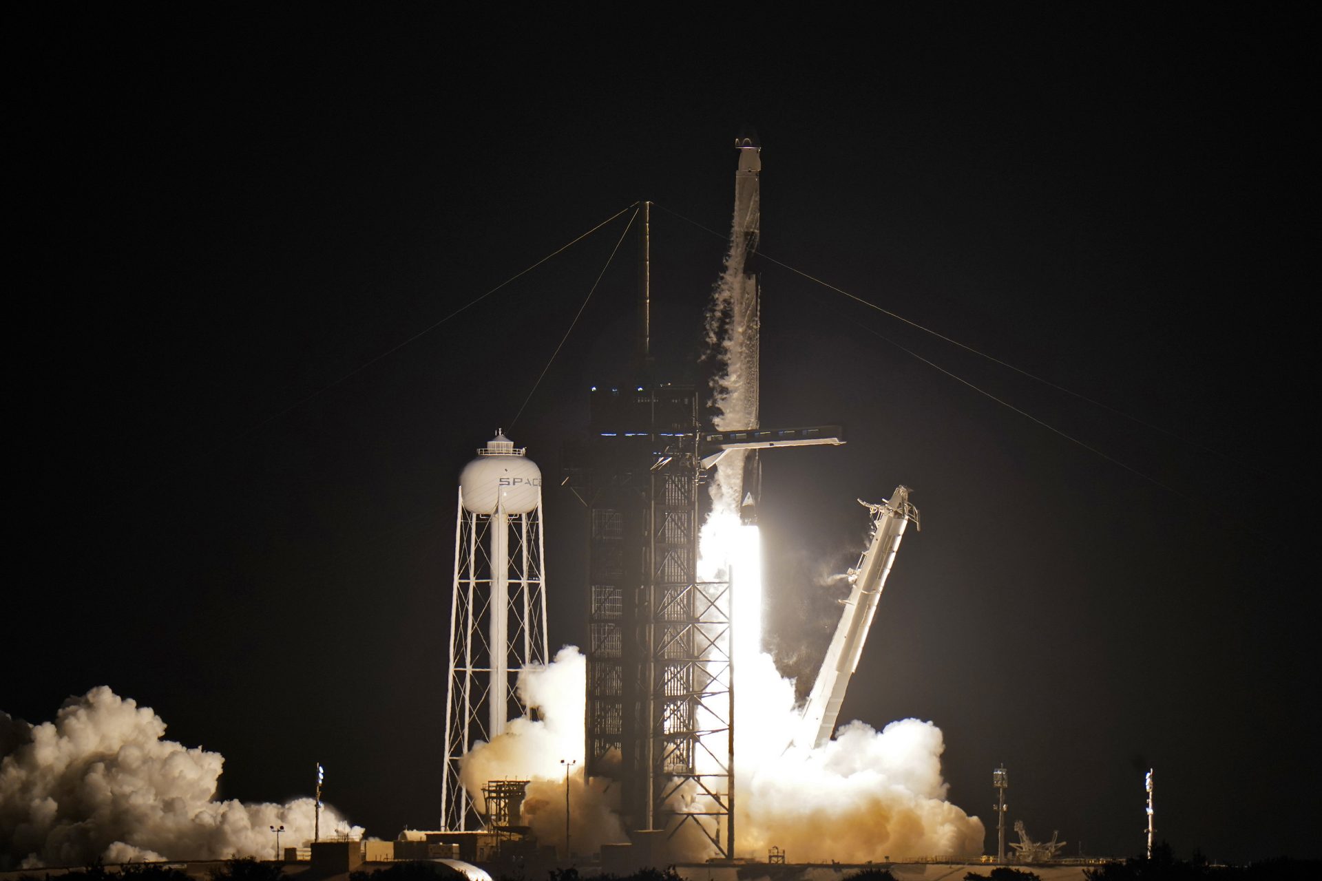 A SpaceX Falcon 9, with four private citizens onboard, lifts off from Kennedy Space Center's Launch Pad 39-A Wednesday, Sept. 15, 2021, in Cape Canaveral , Fla.