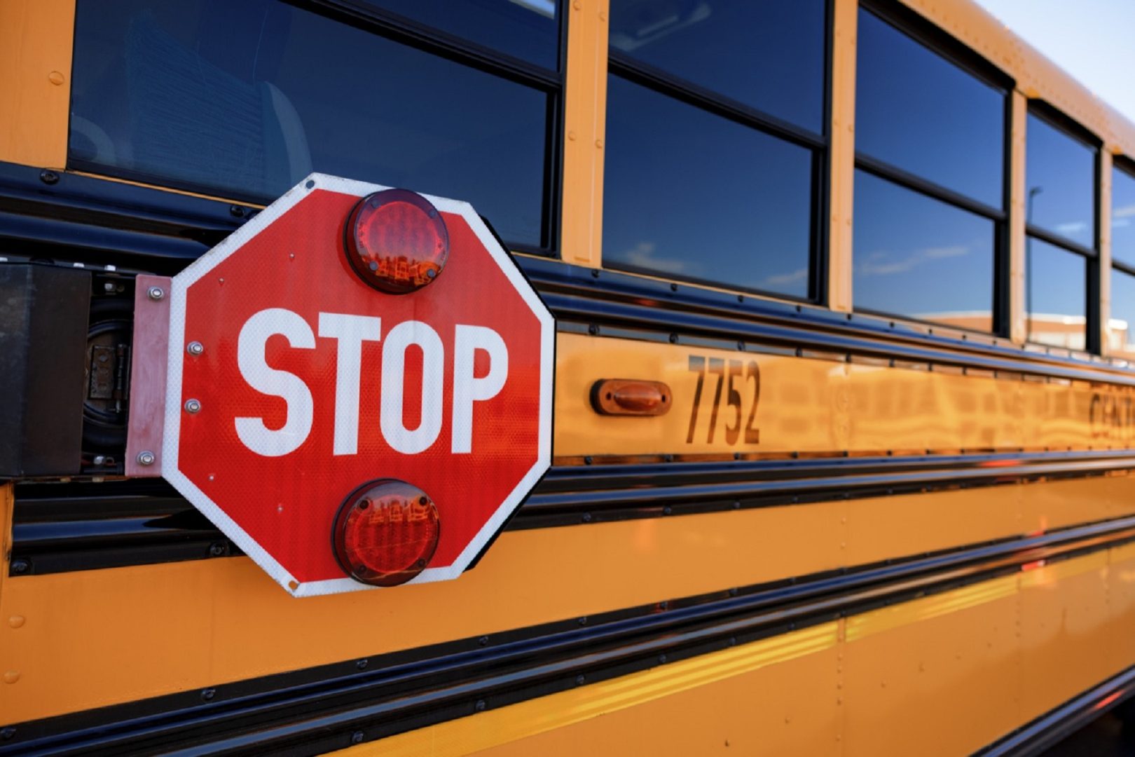 School busses are pictured during a press conference, which encouraged interested individuals to obtain Commercial Driver’s License to address bus driver shortage in Pennsylvania, on Thursday, October 21, 2021.