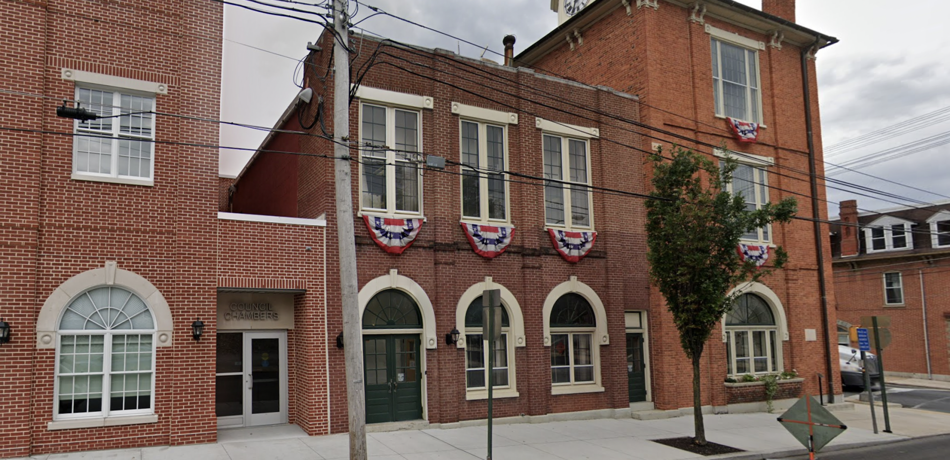 The Chambersburg Borough building is seen in this September 2019 screen capture from Google Streetview. 