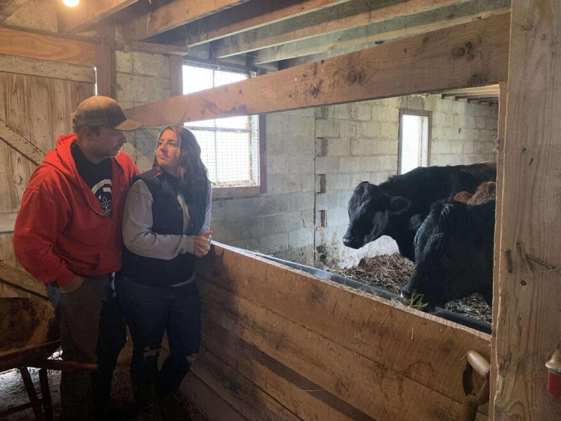 Taylor (left) and Stephanie Rickert bought their 20-acre farm in the village of Princeton in August 2020. They had searched for several years, and property was so hard to come by that they resorted to going door-to-door to ask landowners to sell.