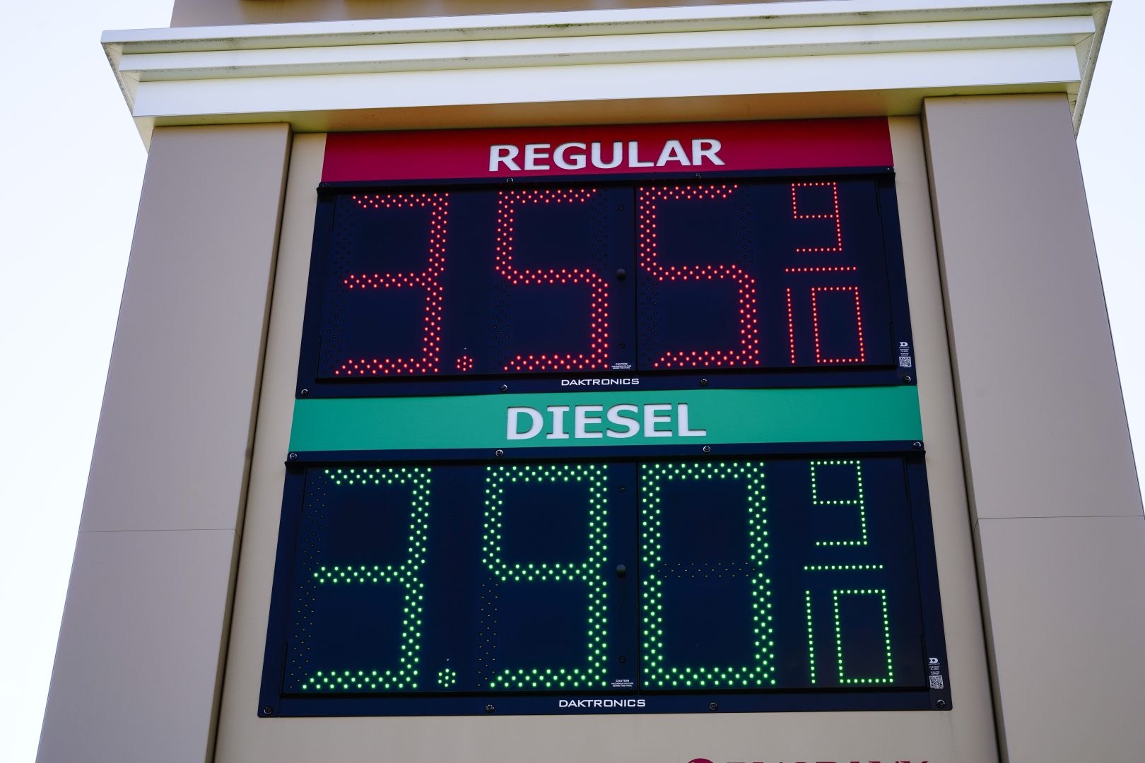 Fuel prices are posted at a filling station in Willow Grove, Pa., Tuesday, Nov. 23, 2021. The White House on Tuesday said it had ordered 50 million barrels of oil released from strategic reserve to bring down energy costs.