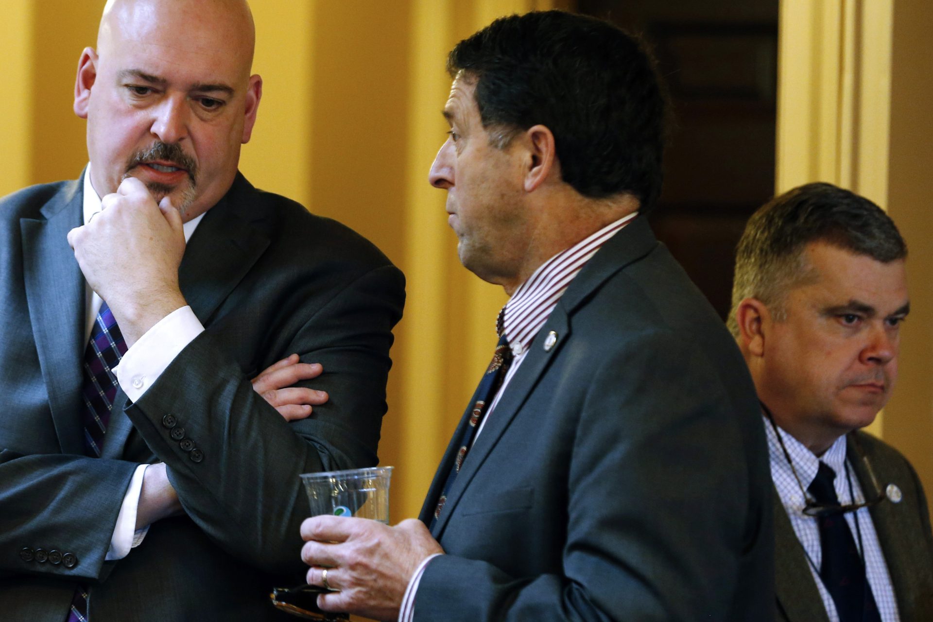 Virginia State Del. Dave LaRock, R-Loudon, center, attends a House session at the Capitol, Jan. 16. 2019, in Richmond, Va. LaRock, attended former President Donald Trump's “Stop the Steal” rally on Jan. 6, 2021, before rioters stormed the U.S. Capitol.