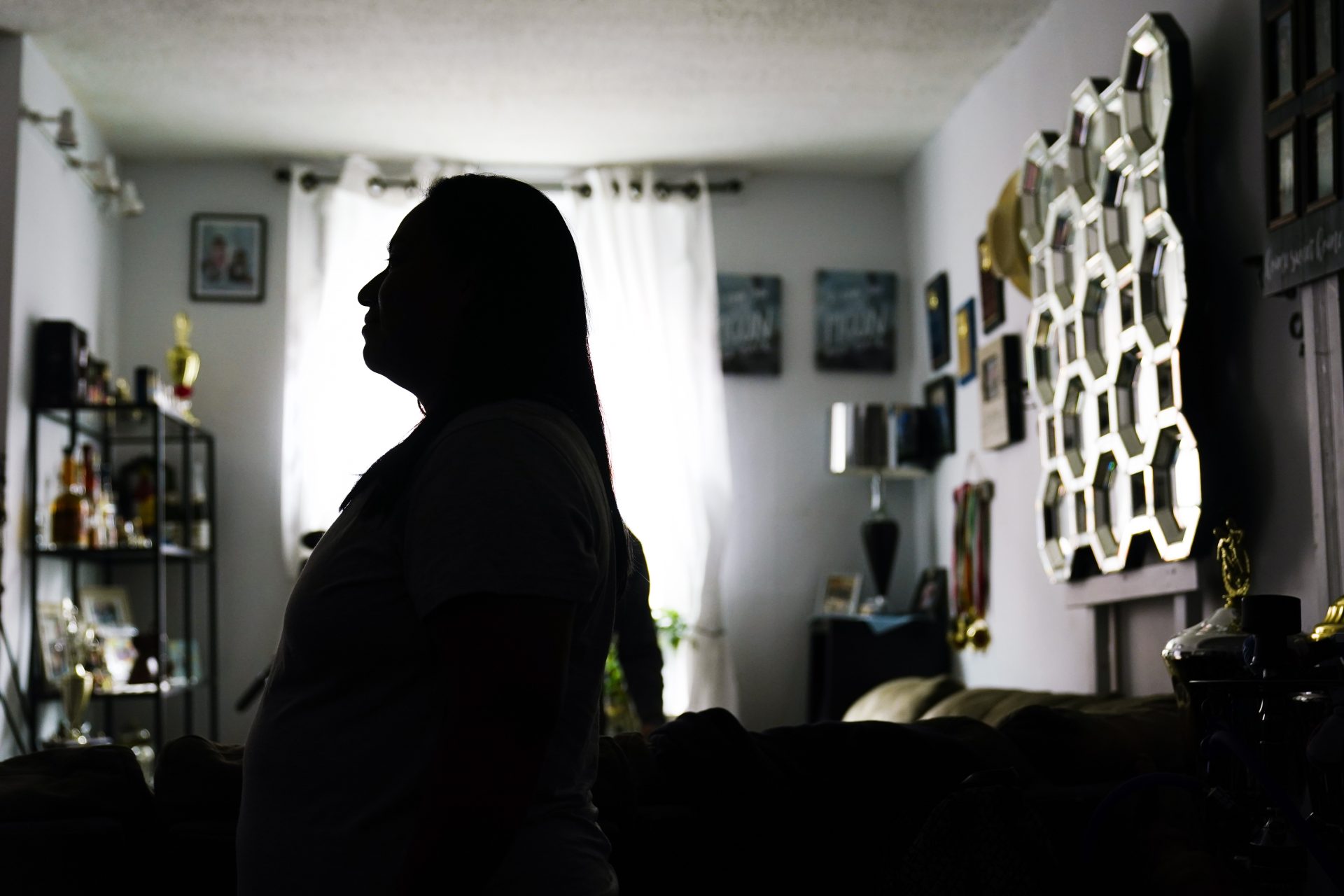Lucia Altamirano speaks during an interview with The Associated Press in Philadelphia, Wednesday, Oct. 6, 2021. Philadelphia parents who don’t speak English say they’ve long been excluded from parts of their children’s education because of language barriers, an issue that's been exacerbated by the pandemic and the return to in-person learning.