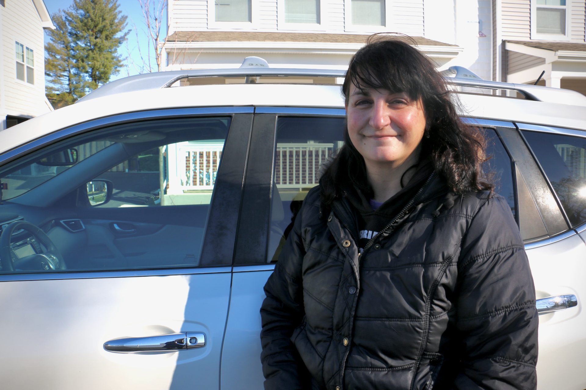 Christine Meyers of Warminster, Pa., works as an Instacart shopper because the job allows her to spend more time with her young daughter.