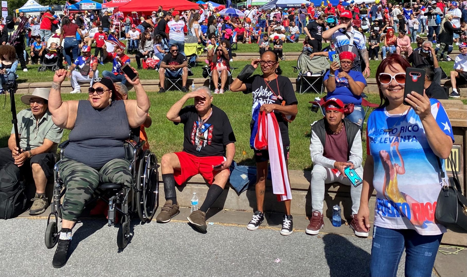 Latinos gather in Reading, Pa., for the second Puerto Rican Day Parade and Festival in City Park. 