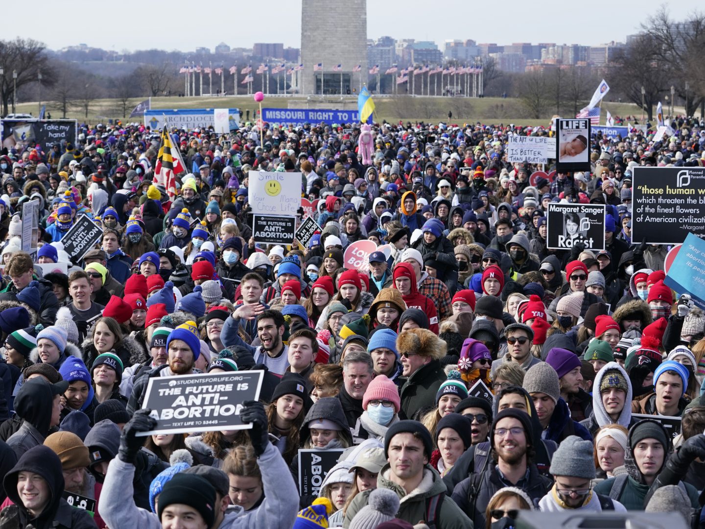Thousands gather for the March for Life protest, as Supreme Court ...