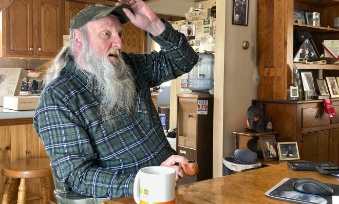 Ray Kemble talks about his water issues in his home in Dimock, Pa., Feb. 14, 2022. Faulty gas wells drilled by Cabot Oil &amp; Gas were blamed for leaking methane into the groundwater in Dimock, in one of the best-known pollution cases ever to emerge from the U.S. drilling and fracking boom. 