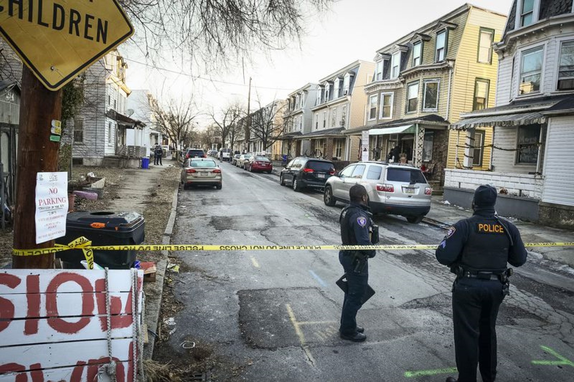Harrisburg police investigate a shooting in the 1300 block of Liberty Street, near State Street in Harrisburg on the morning of Feb. 9, 2022