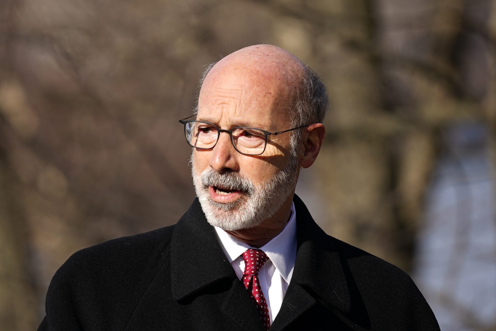 Gov. Tom Wolf speaks during a news conference in Philadelphia, in this file photo from Jan. 14, 2022.  