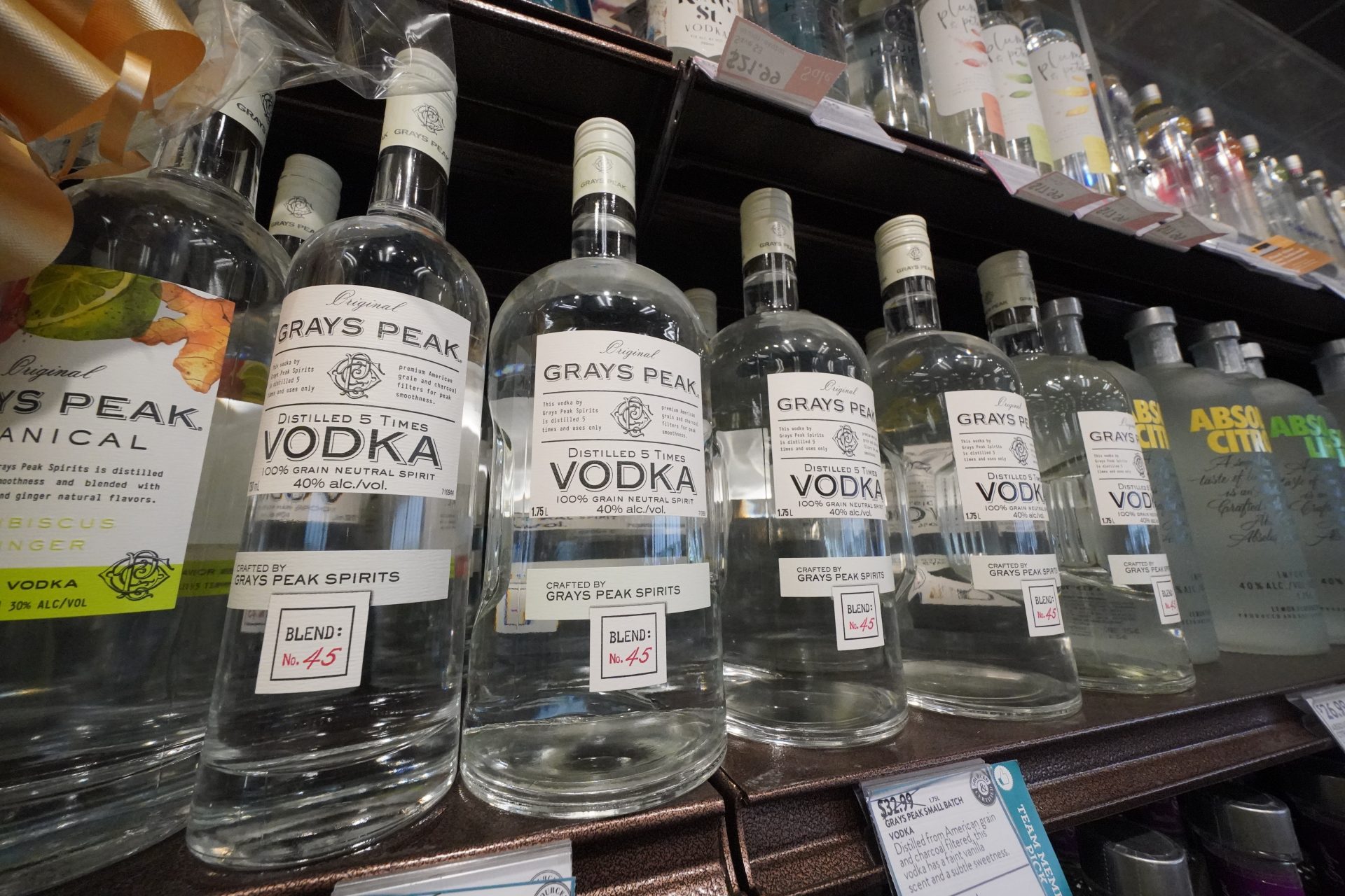 :This is a display of Stolichnaya Vodka from Russia in a Total Wine and More store in University Park, Fla., on Sunday, Feb. 27, 2022.