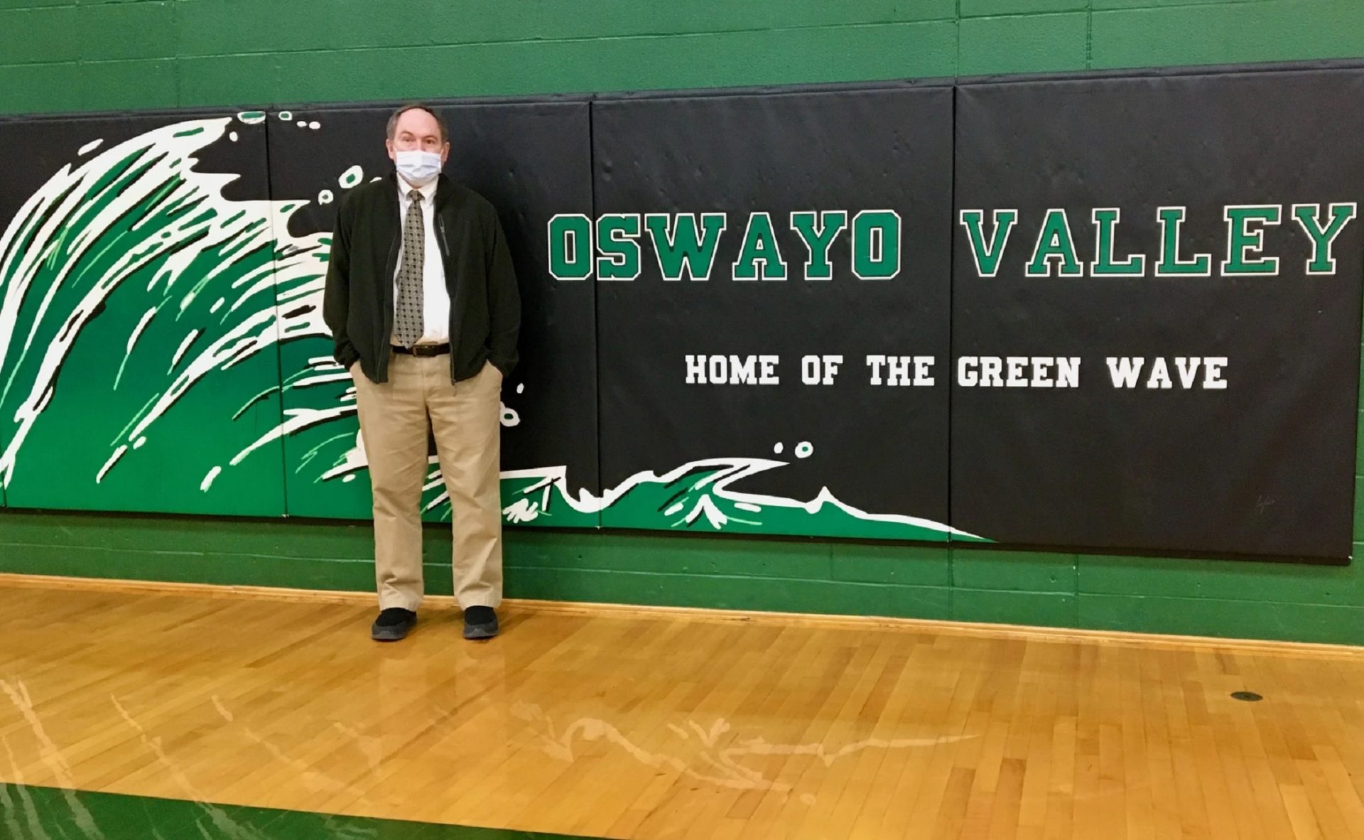 Mark Schlosser, principal of the Oswayo Valley Middle/High School, has had to fill in for teachers during the COVID-19 pandemic. Like many school districts, Oswayo Valley has a limited number of substitute teachers.