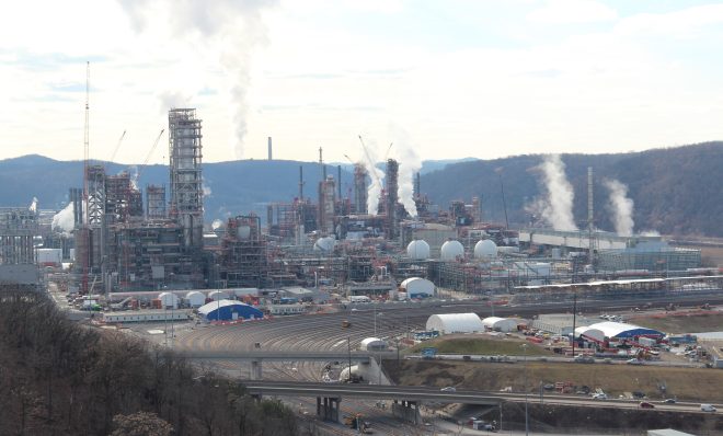 Shell ethane cracker in Monaca, Pa. March 2022. 