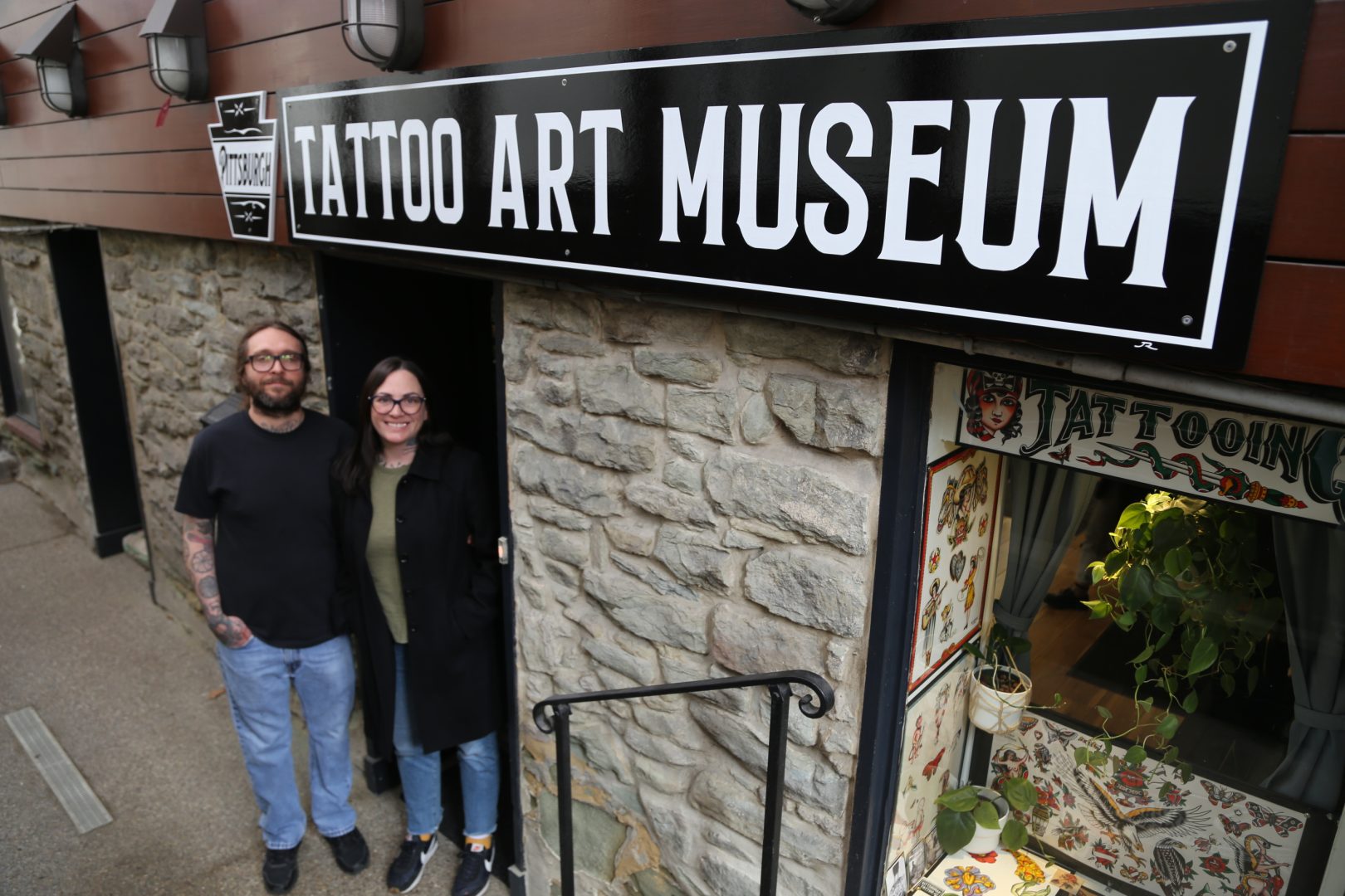 Veteran tattooers Nick Ackman and Jill Krzanric operate the Pittsburgh Tattoo Art Museum in Shadyside. 