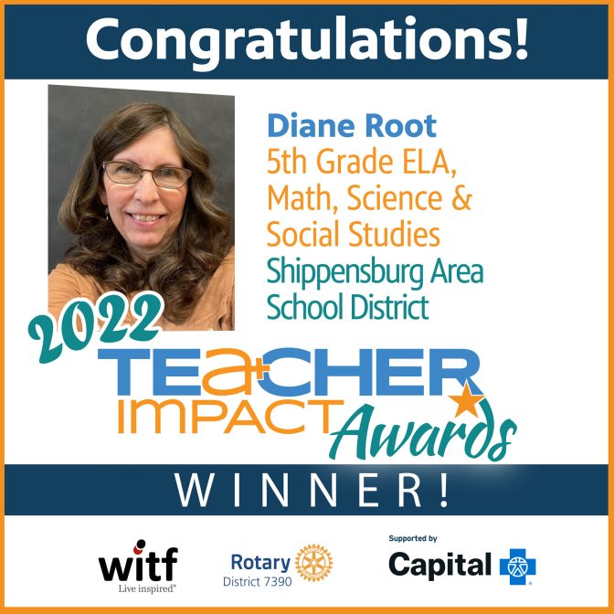 2022 Teacher Impact Award Winner Diane Root