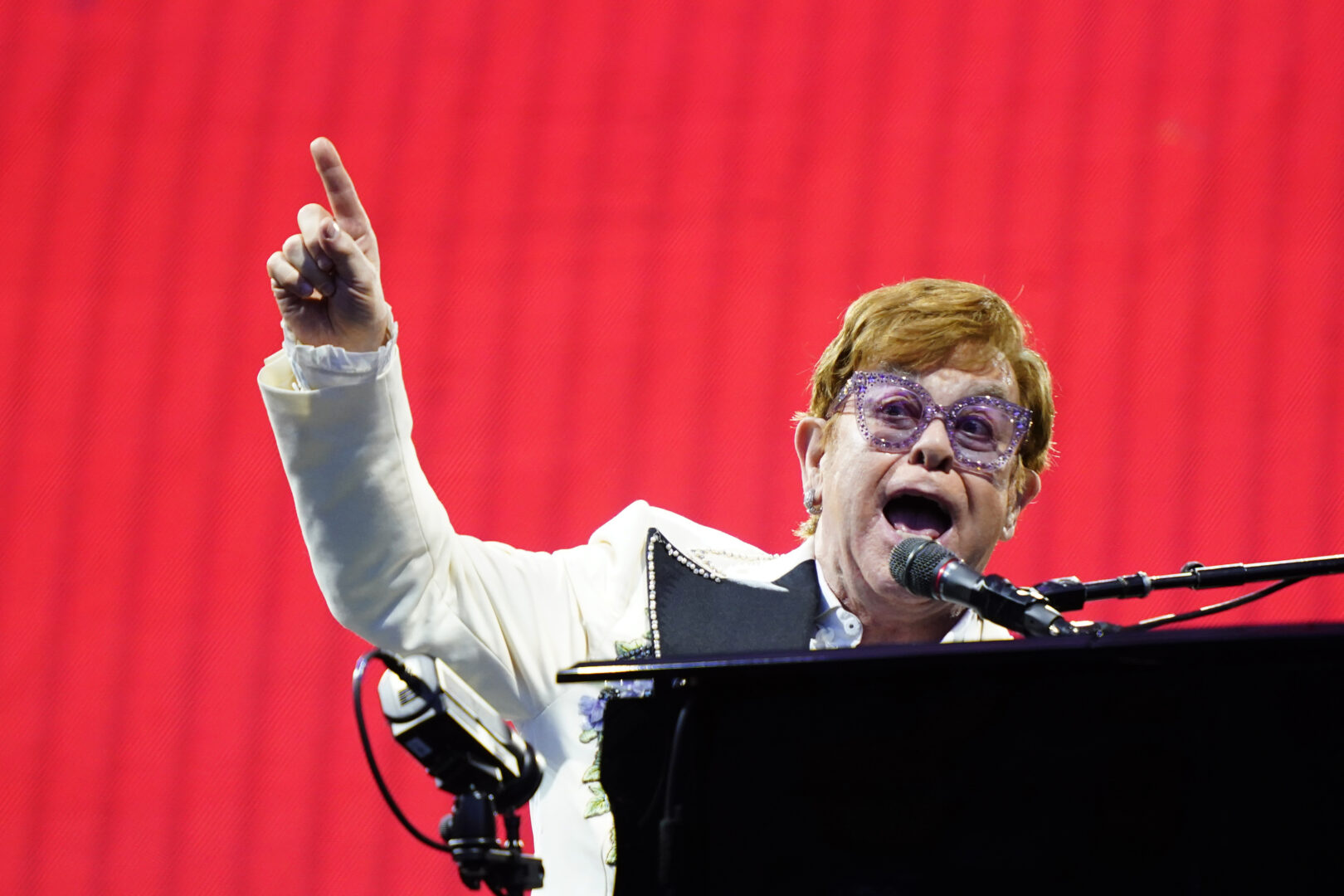 Elton John performs during his 