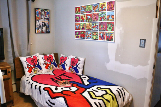 Keith Haring's childhood bedroom in Kutztown, Pensylvania